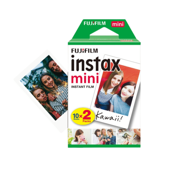 Fujifilm Instax Mini Instant Film White 20 Sheets front view – best price in Pakistan