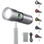 10W RGB Photography Flashlight with 4 Gobo Filters Price in Pakistan – Portable LED Video Fill Light